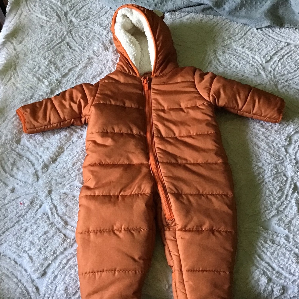 Carter’s Tiger 6/9 Months Orange/Black Snowsuit